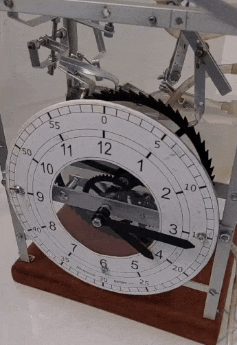 Vue avant animée du mécanisme